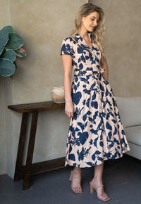 Pierina Blue & Beige