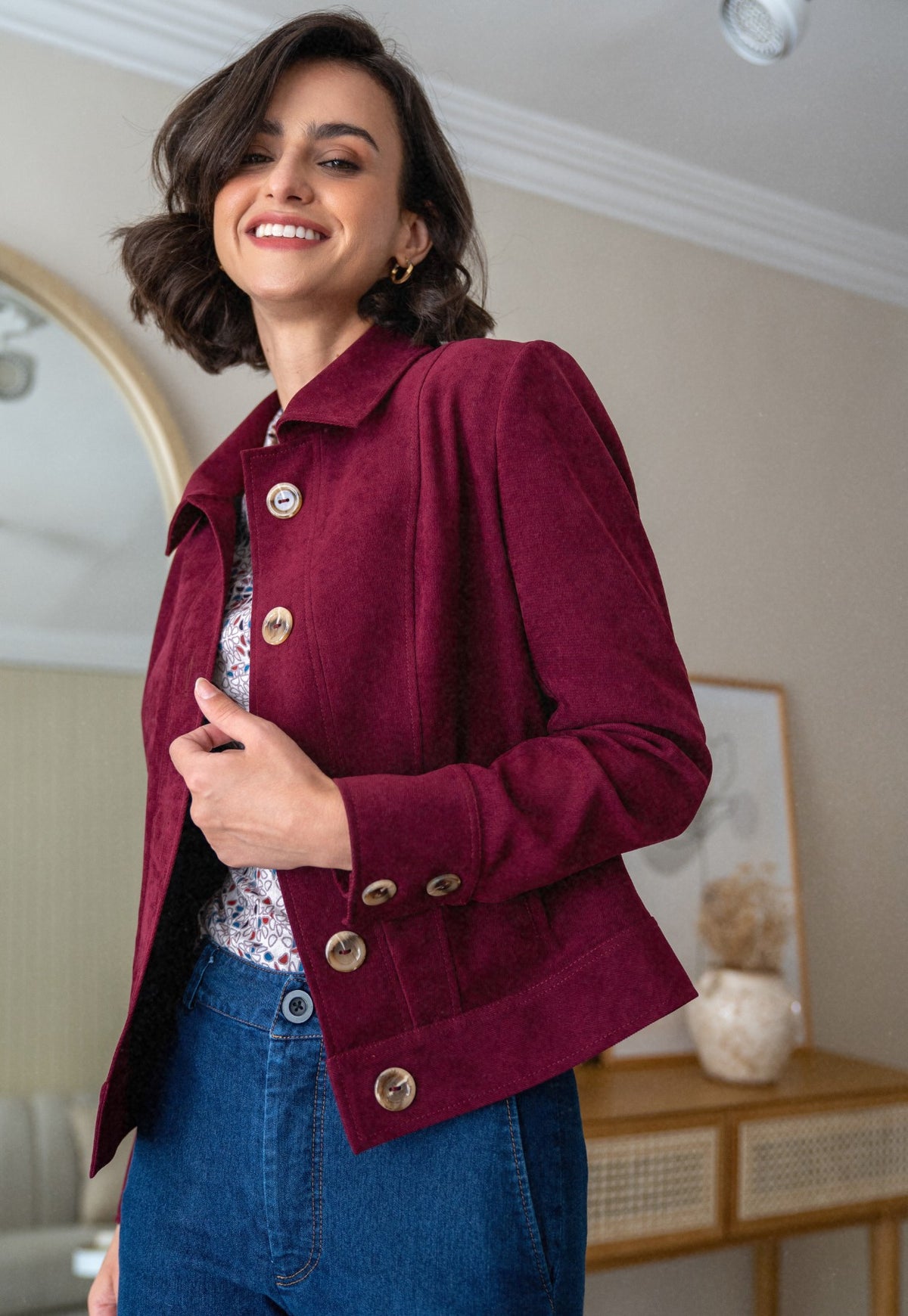 Afrika Guinda Veste courte