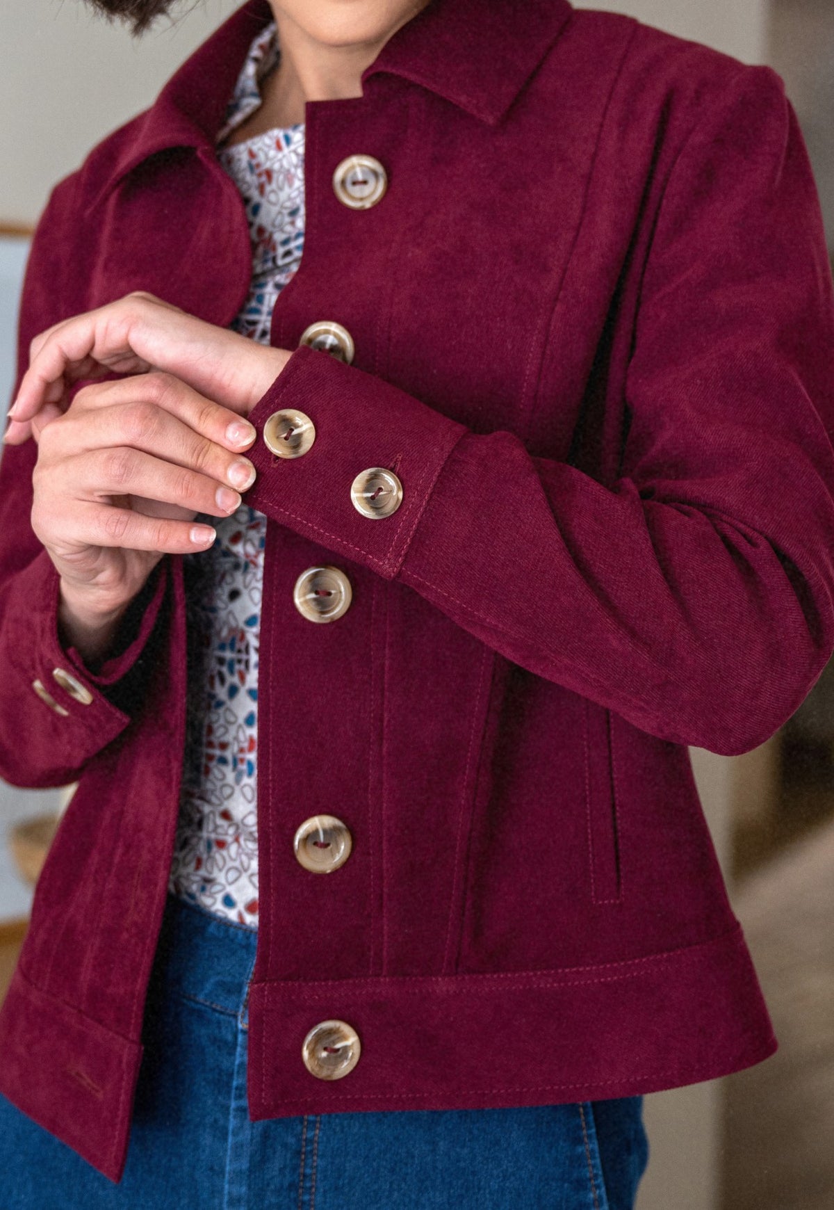 Afrika Guinda Veste courte