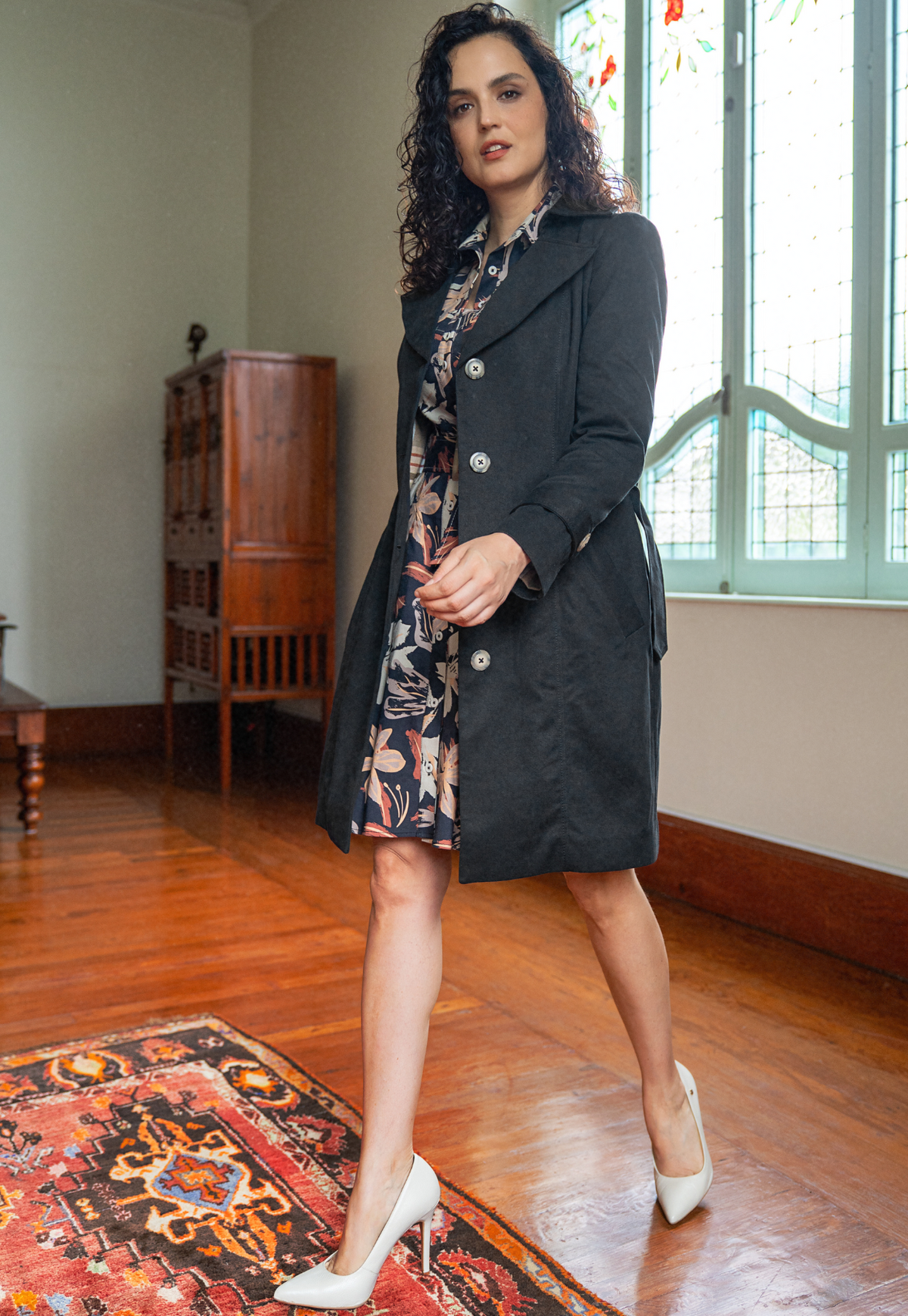 Trench-coat noire naomi