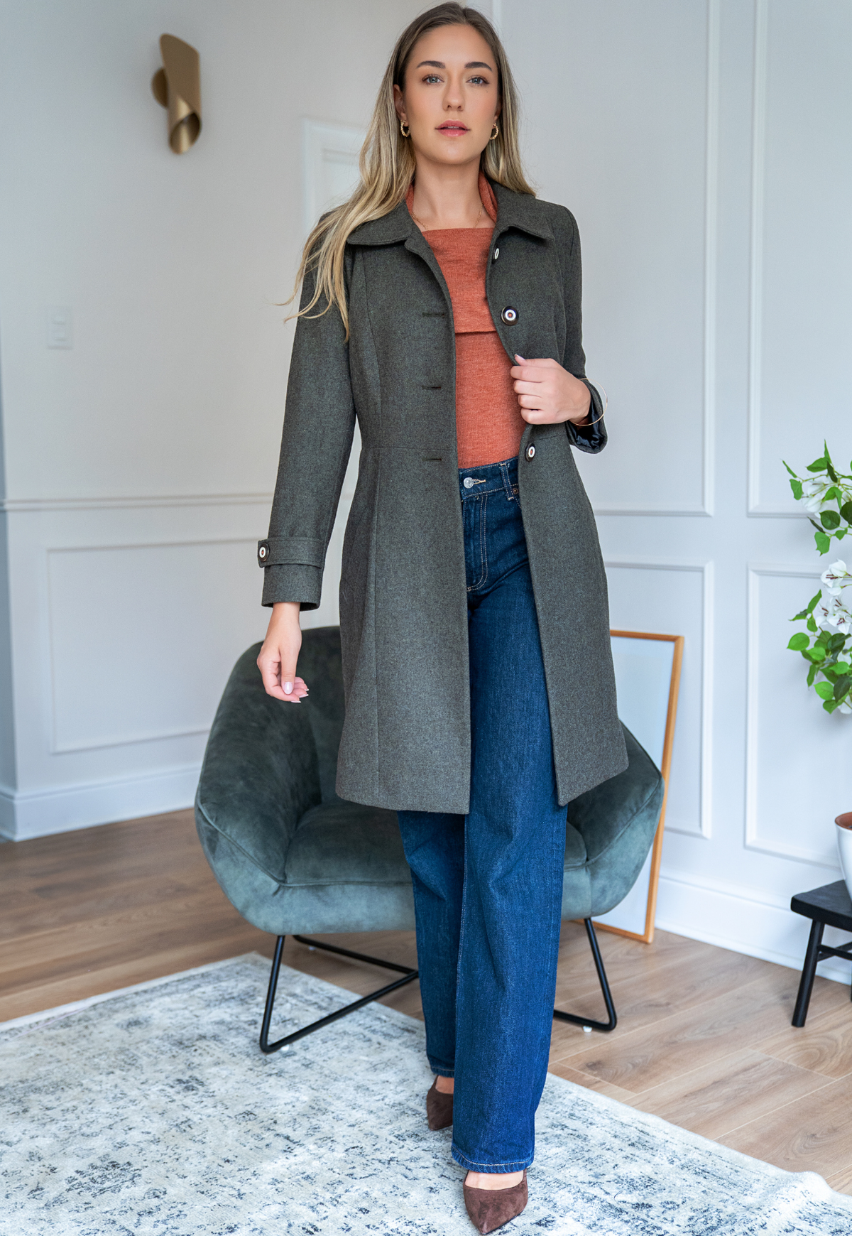 Barbara green coat