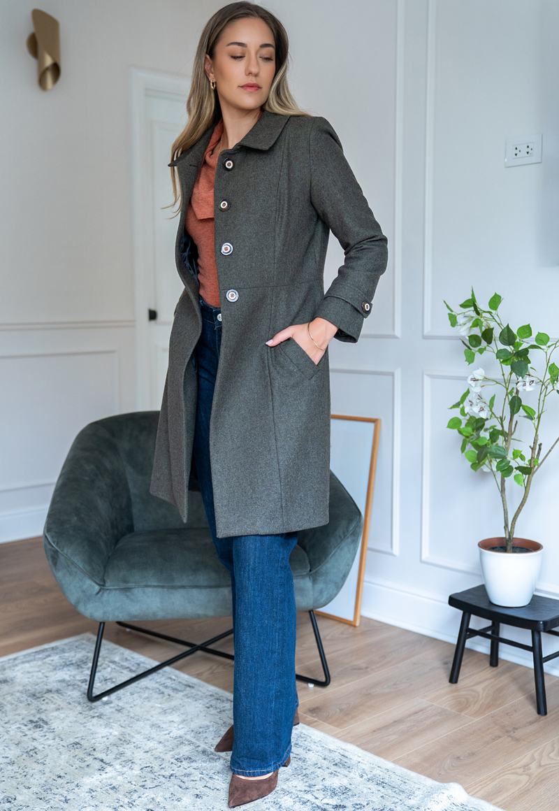 Barbara green coat