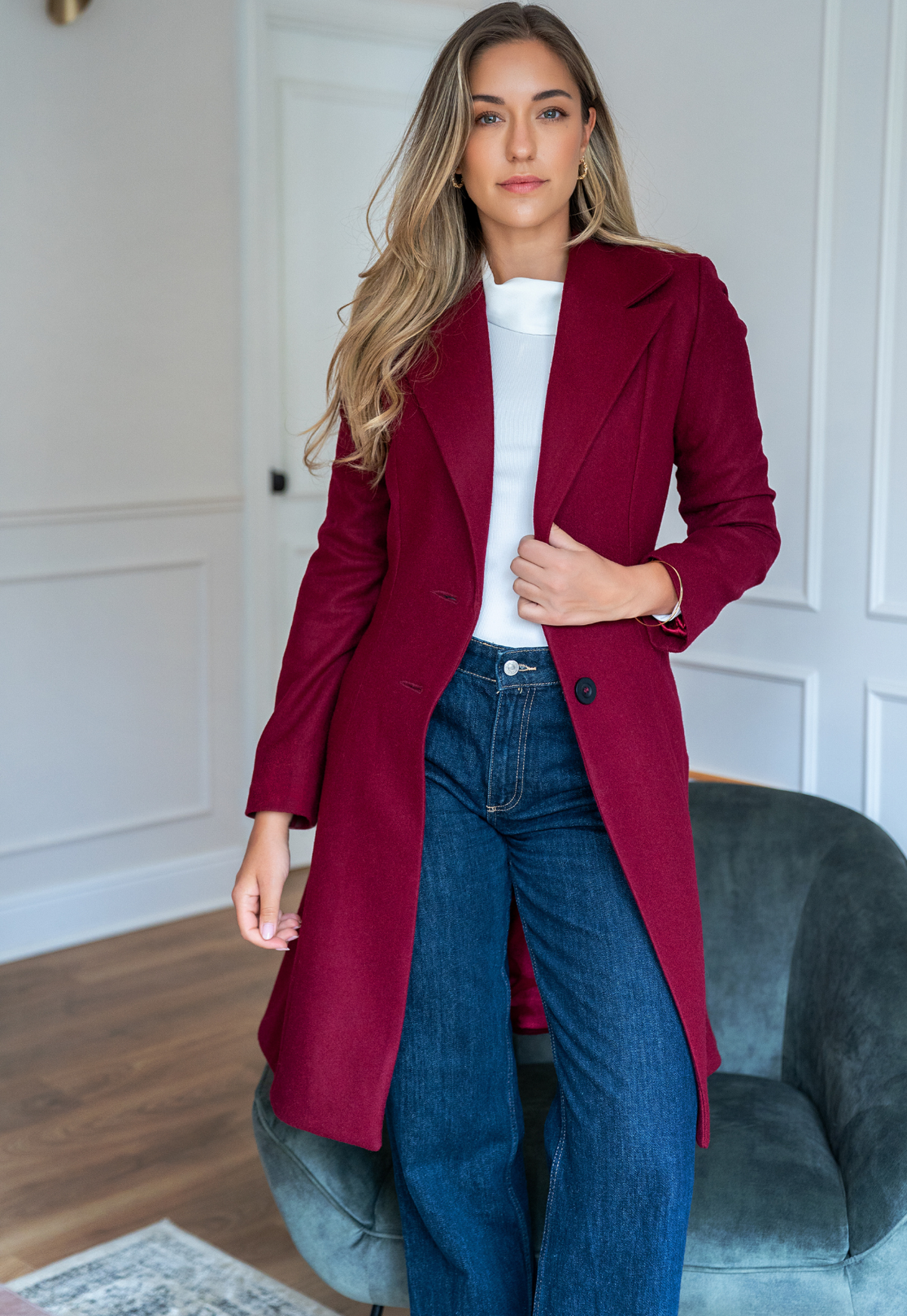 Laura strawberry coat