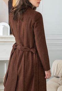 <tc>Manteau en laine Valencia marron</tc>