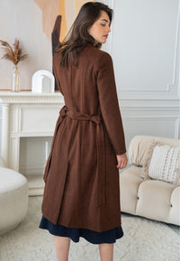 <tc>Manteau en laine Valencia marron</tc>