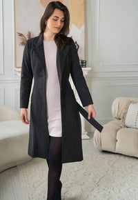 Valencia Grey Wool Coat