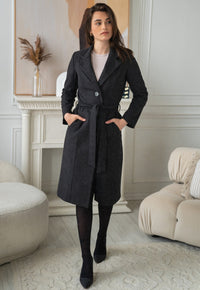 Valencia Grey Wool Coat