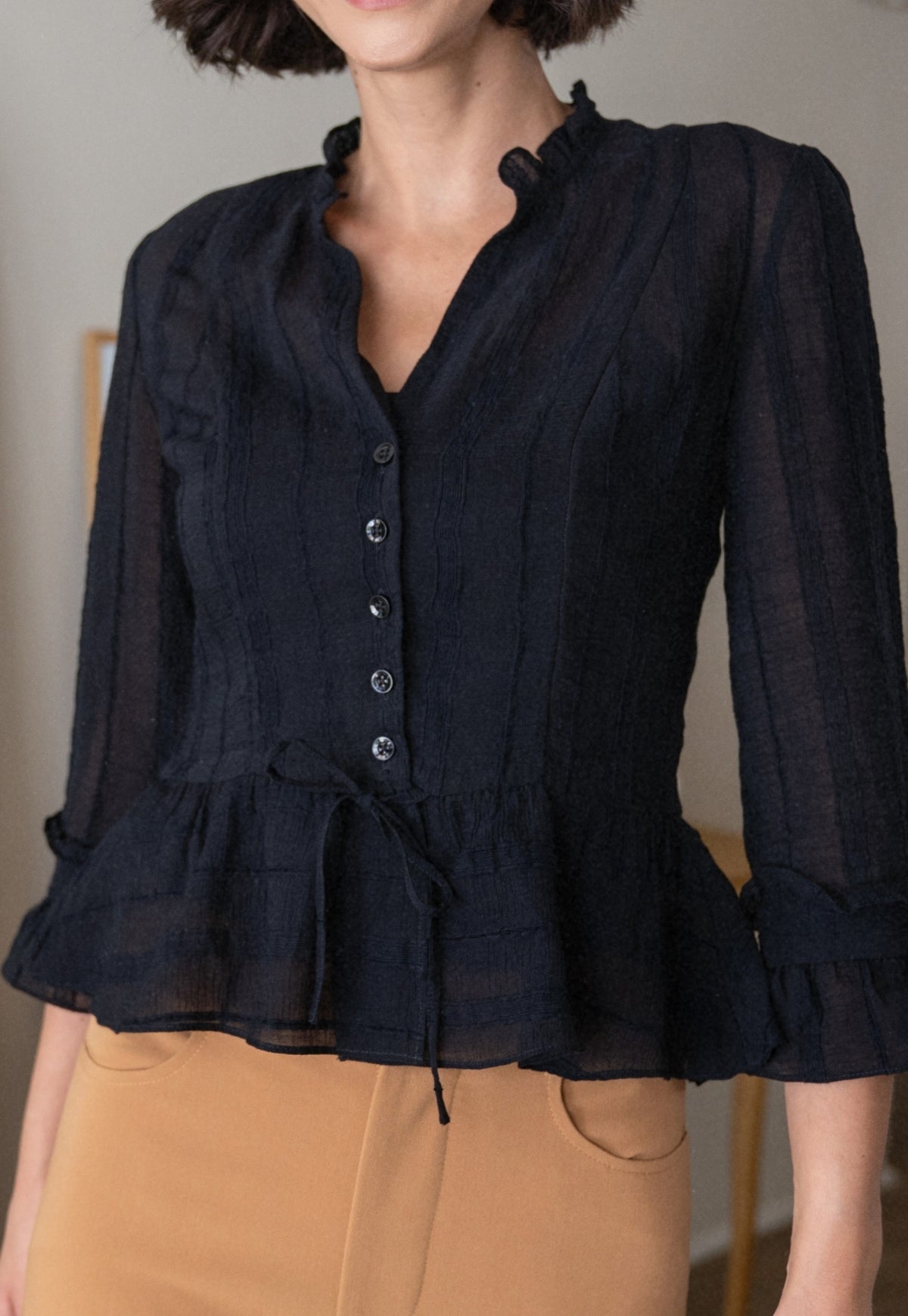<tc>Blouse Nicole Black</tc>