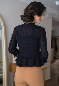 <tc>Blouse Nicole Black</tc>