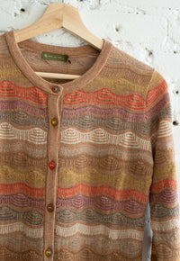 Transfers Multi Color Cardigan Nude