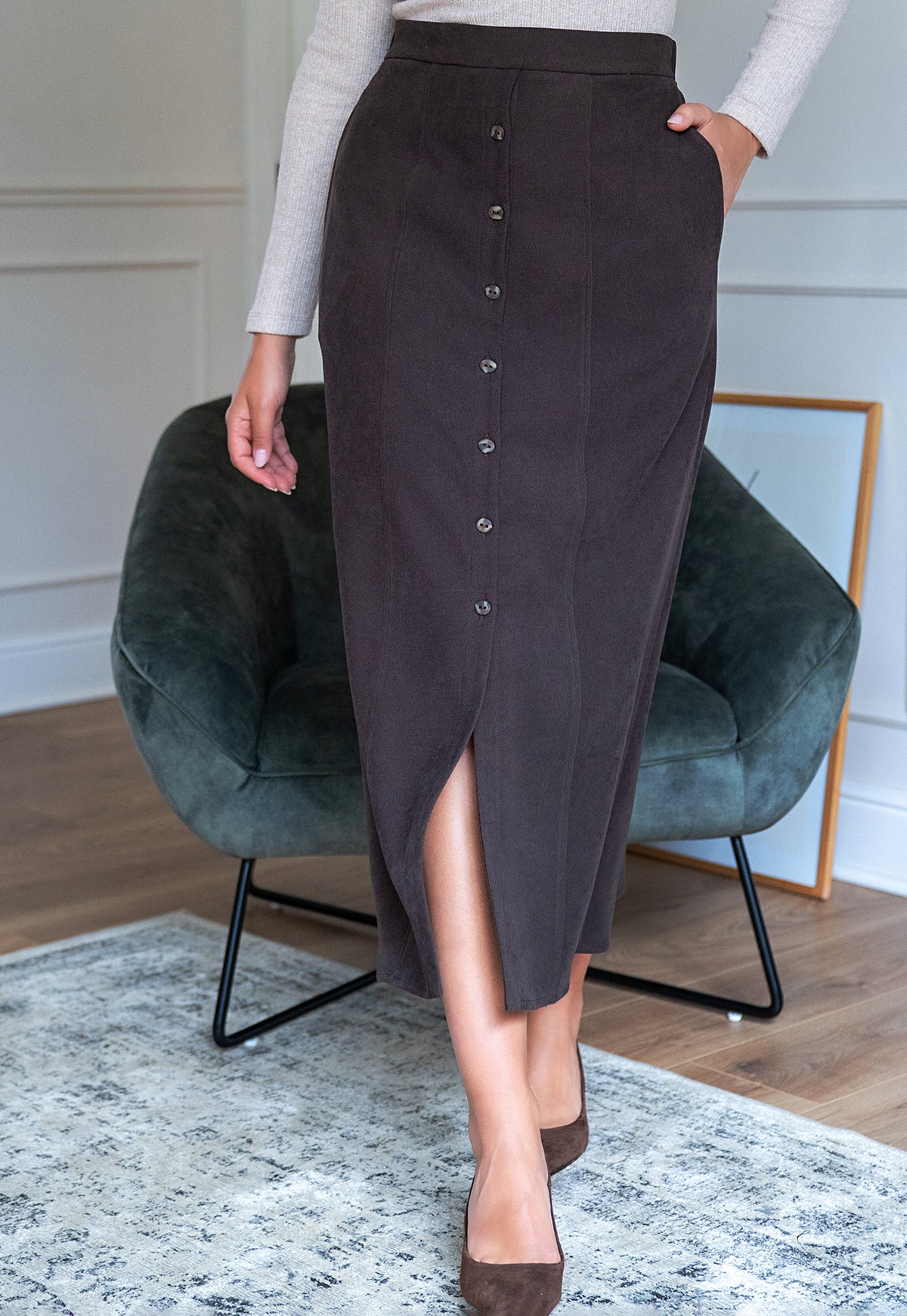 Zoe Brown Skirt