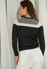 Intarsia Yoked Pullover