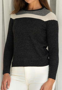 Intarsia Yoked Pullover
