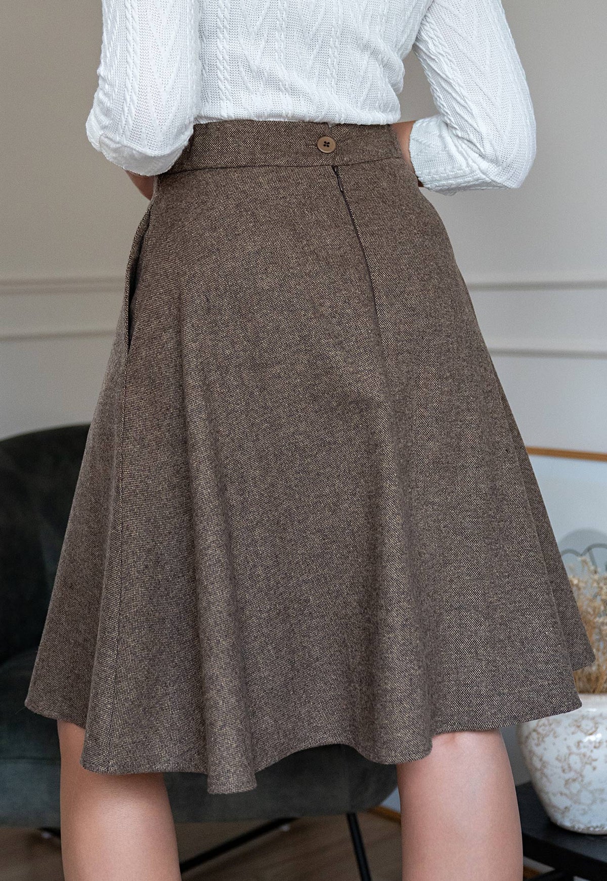 Antonella Copper Skirt