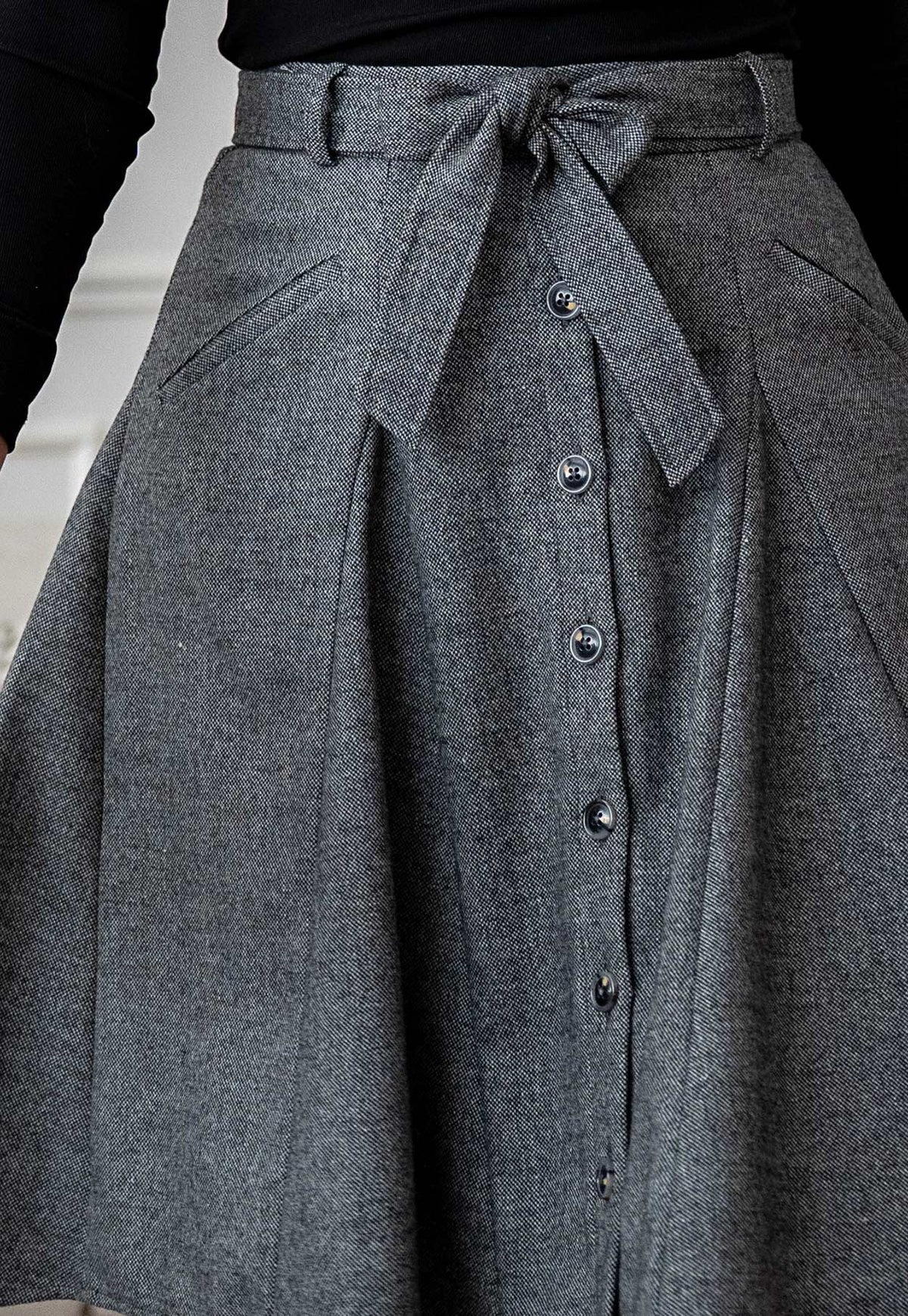 Julietten Charcoal Grey Skirt