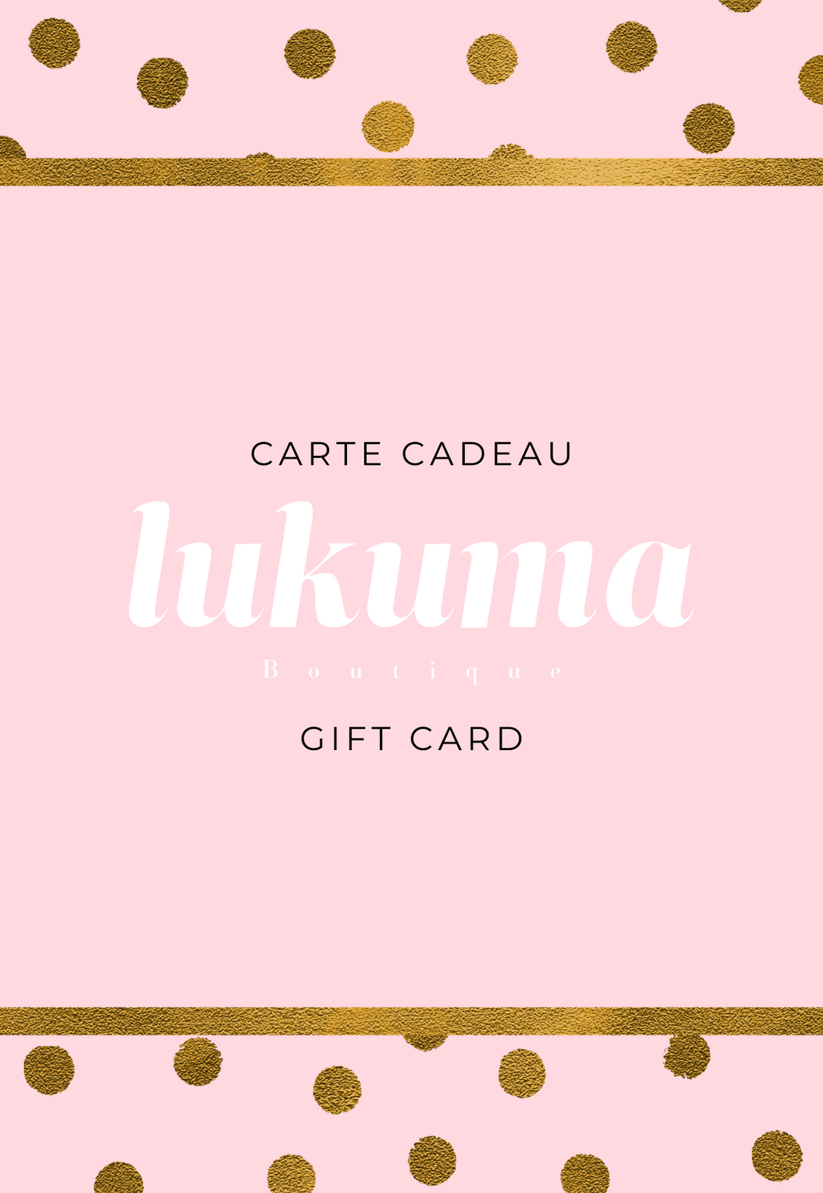 Carte Cadeau Lukuma Boutique
