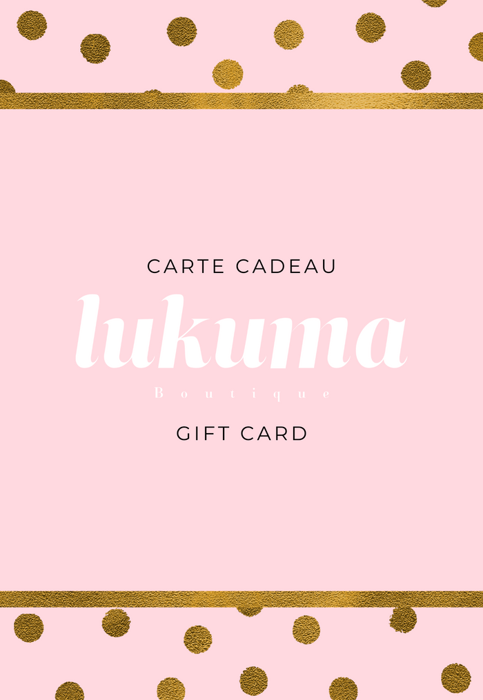 Carte Cadeau Lukuma Boutique